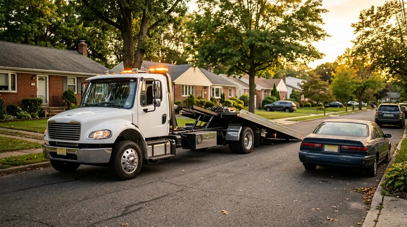 Free vehicle towing in New Jersey